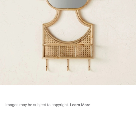 Opalhouse Mirror with basket Rattan material - Picture 2 of 7